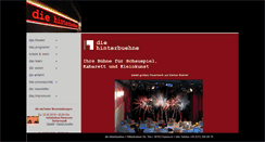 Desktop Screenshot of die-hinterbuehne.de